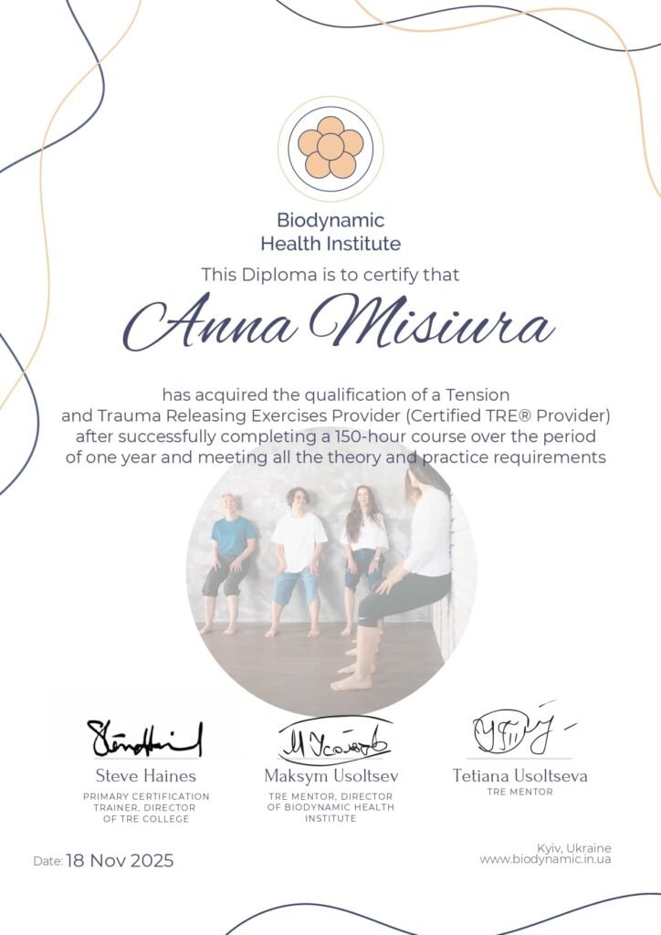 Biodynamic Health Institute Ukraine certification